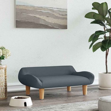 vidaXL Cama para perros de tela gris oscuro 70x40x24 cm (1/5)