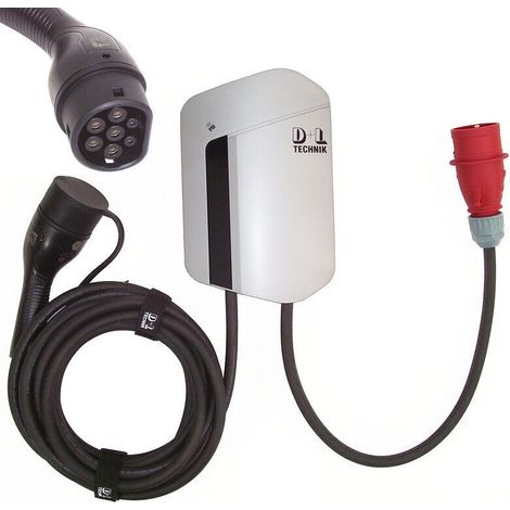 Wallbox 11kW Ladekabel 7m Typ 2 mobile Ladestation Elektrofahrzeuge Gerät 55862