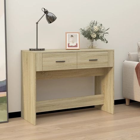 Konsolentisch Sonoma-Eiche 100x39x75 cm Holzwerkstoff