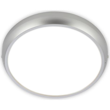 Briloner LED Deckenlampe IP44 Ø27,5x4 cm 18W 1900lm 4000K Neutralweiß Spritzwasserschutz Chrom-matt - Deckenleuchte Badezimmer Wohnzimmerlampe Küchenlampe (1/5)