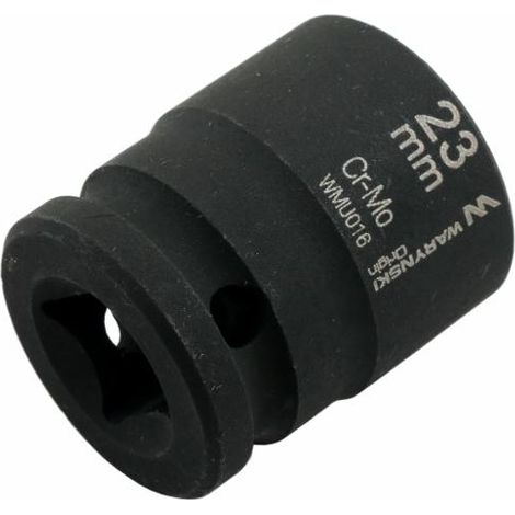 Vaso de impacto hexagonal 1/2". 23 mm. CrMo. DIN 3129. Waryński (1/4)