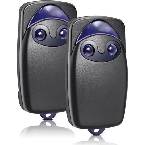 2-Kanal-Fernbedienung für Garagentore und Einfahrtstore, 433,92 MHz, kompatibel mit Flo2R-S-Systemen – 2er-Pack (1/4)