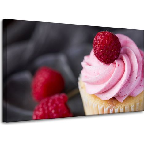 Leinwanddruck „Küche Himbeer-Cupcake“ 100x60 (1/4)
