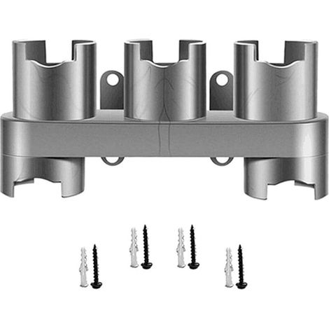 Wandmontierter Organizer für Staubsauger V7, V8, V10 und V11, graues Kunststoff-Aufbewahrungsregal, großes Fassungsvermögen