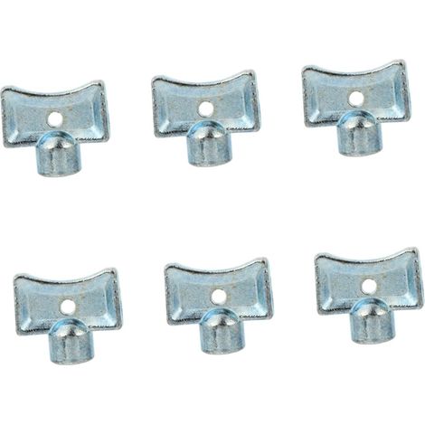 Ensemble de 6 outils de purge de radiateur, clé de purge de radiateur, tuyau de vidange, compatible avec une variété de radiateurs, facile à utiliser et durable pour améliorer l'efficacité