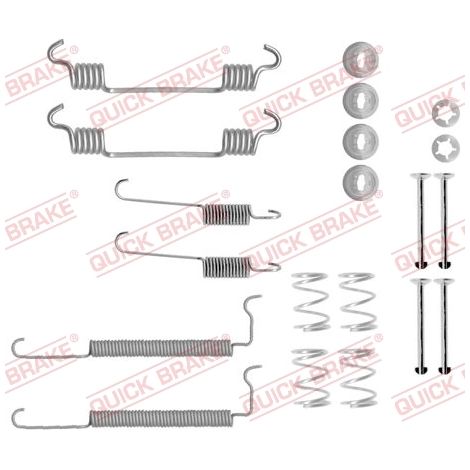 Kit d'accessoires, mâchoire de frein Quick Brake 105-0710 CHEVROLET