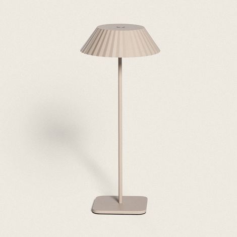 Lámpara de Mesa LED Portátil Exterior con Batería USB Recargable Hoima Beige (1/4)