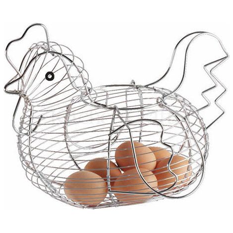 KitchenCraft Chrome Plated Wire Large Chicken Basket, 30 x 25cm