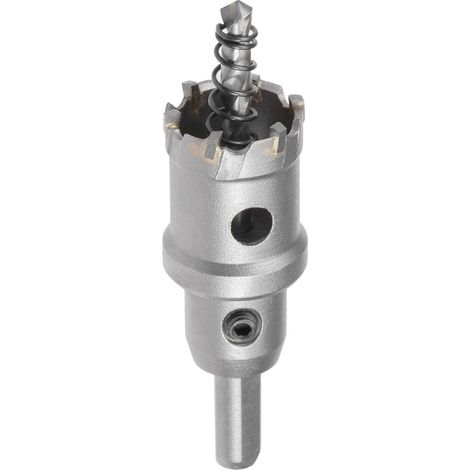 Scie Cloche Carbure Trépan Scie à Trou 27mm pour 5mm Acier Inox Feuille Métal (1/4)
