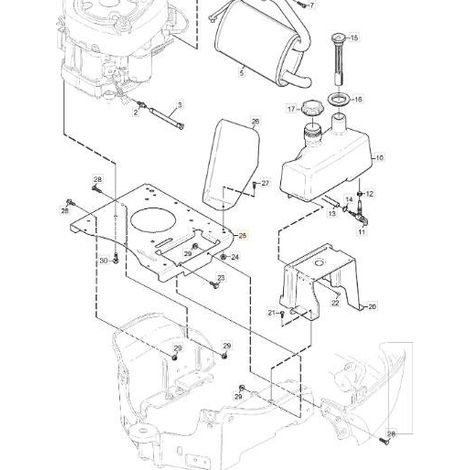 PIASTRA MOTORE ORIGINALE STIGA - 1137-0777-01