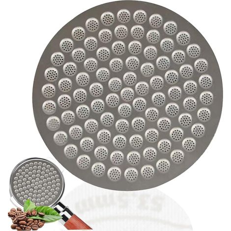 Filtre à espresso de 53,3 mm en acier inoxydable 316 de qualité alimentaire, d'une épaisseur de 0,8 mm et réutilisable. (1/5)