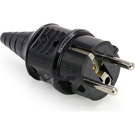 Prise électrique mâle 250V 16A – Protection IP44 – Pour câbles 6-16mm – Matériau ignifuge – Lot de 2 pièces (1/5)