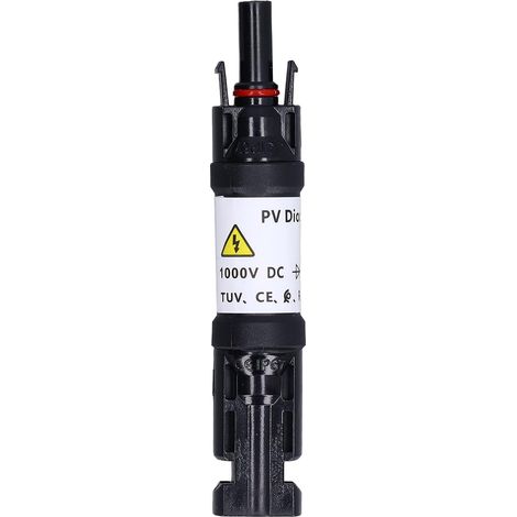Connecteur de Fusible PV Solaire, Support de Diode PhotovoltaïQue, Connecteur de Diode Solaire PhotovoltaïQue de Panneau éTanche 1000V IP67 Pour Connexion de Panneau Solaire (1/5)