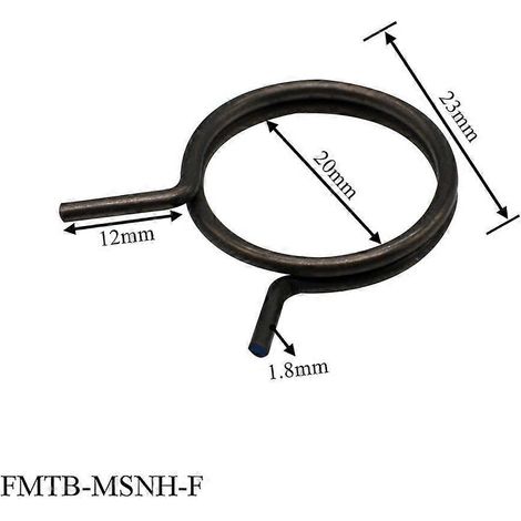 Ressorts de rechange pour poignées de porte (lot de 5), noirs et résistants. (1/5)