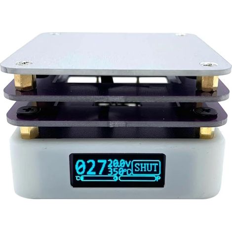 Station de préchauffage de soudure à plaque chauffante électrique Mini plaque chauffante Portable 65W, avec écran LCD, for souder des circuits imprimés, plaque chauffante, outil de chauffa professionn (1/5)