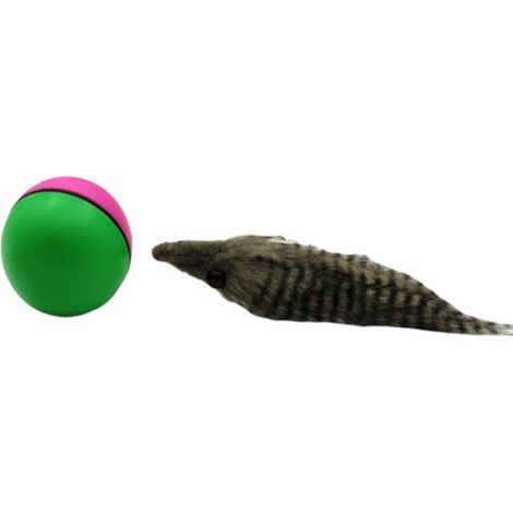 Balle Interactive Pour Animaux - Balle Motorisée En Plastique - Pour Chiens Et Chats Toutes Races - Diamètre 9 Cm - Fonctionne Avec 2 Piles AA (1/5)