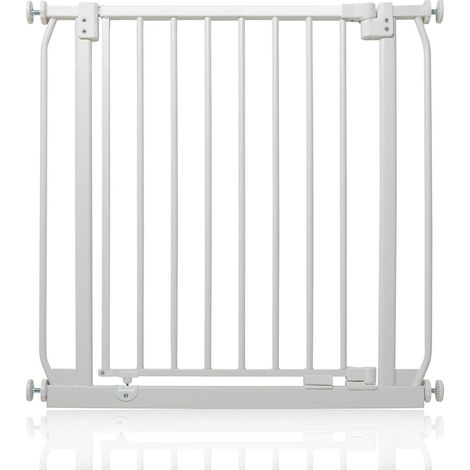 Safetots Elite Pressure Safety Gate, 71cm - 80cm, Matt White, Pressure Fit Stair Gate (1/5)