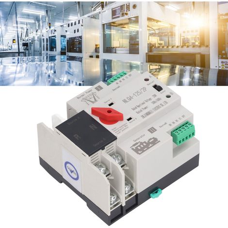 NLQ4-125/2P AC230V (Netz/Generator) Dual-Power-Automatik-Umschalter mit Millisekunden-Umschaltung und 80A unterbrechungsfreier Stromversorgung (USV). (1/5)