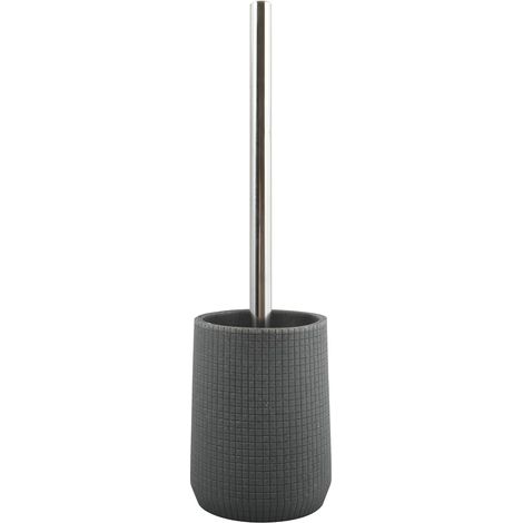Brosse WC avec Support Polyrésine Norden Gris Foncé (1/5)