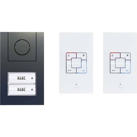 Citofono m-e ad 4020 cablato alluminio (1/2)
