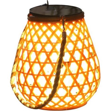 Veilleuses de Jardin, Veilleuse en Bambou, Lampe Solaire, Lampe de Cour,Lumière pour Enfants, Cadeau D'anniversaire, Lampe D'Halloween (1/5)