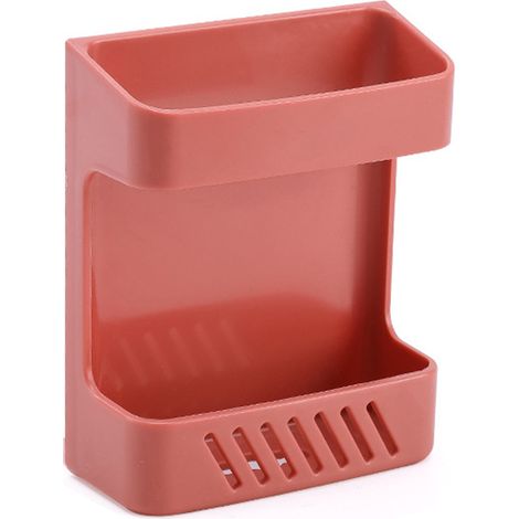 Support de rangement mural pour télécommande, boîte de téléphone de chevet multifonctionnelle sans poinçon rouge (1/5)