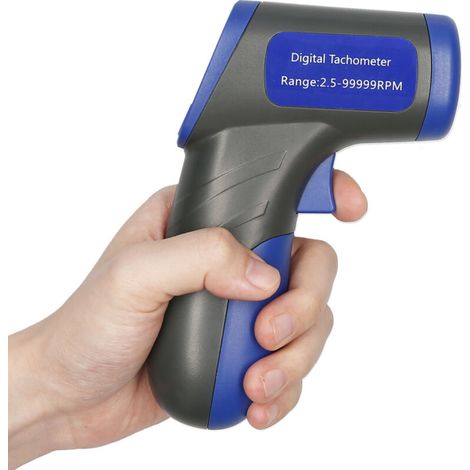 Tachimetro digitale portatile laser Crezuo, tachimetro a disco con 3 bande riflettenti-Crezuo
