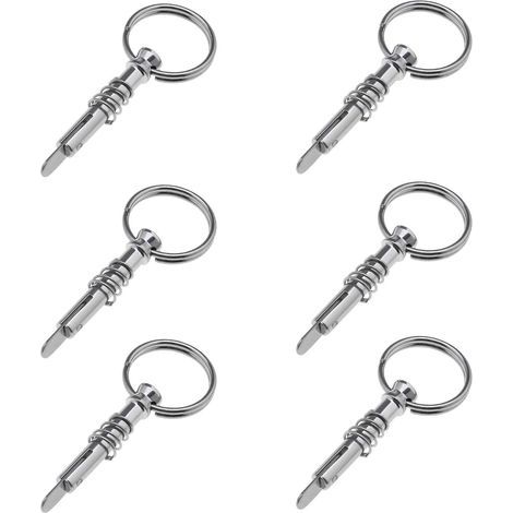 6pcs Goupille à Dégagement Rapide 0.24" Diamètre avec Came de Descente et Goupille à Ressort Longueur 1.57'' 316 Acier Inoxydable Top Pin Matériel Marin (1/5)