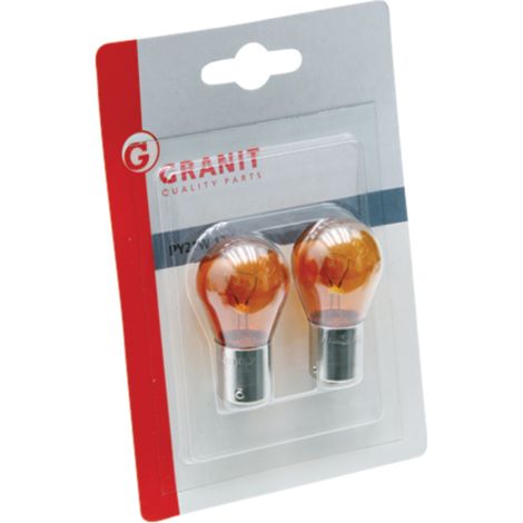 Lampadina a globo arancione PY21W BAU15S 12V