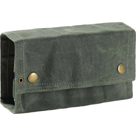 Sac à épices pliable en toile, 9 poches, pour camping, barbecue et pique-nique, vert olive. (1/5)