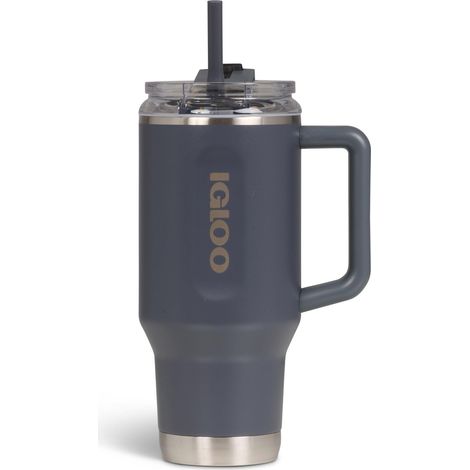 TRAVEL MUG 32 gobelet isotherme 900ml inox avec paille – tasse étanche compatible boissons gazeuses, sans BPA – garde les boissons 12h chaudes (1/5)