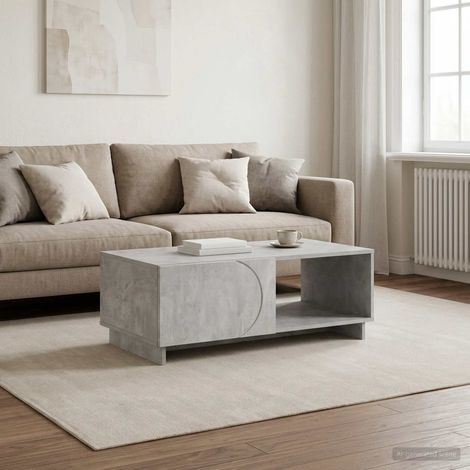 vidaXL Coffee Table Concrete Grey 95 x 50.5 x 35 cm Engineered Wood (1/5)