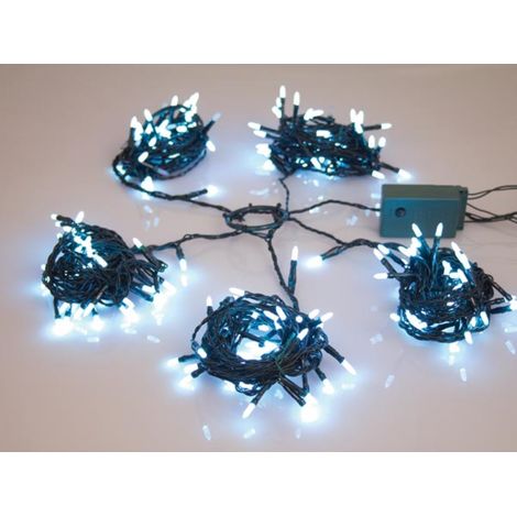 Speed Light LED - 220 LED - Weiß - Grünes Kabel - Modulator - 24 V (für Bäume bis zu 180 cm)