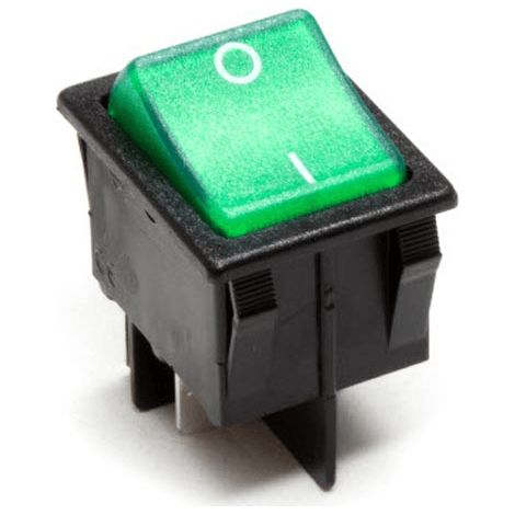 INTERRUPTEUR BIPOLAIRE VERT 4 COSSES POUR FOUR - SWT704UN (1/3)