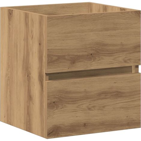 Maison Exclusive - Meuble sous-vasque de salle de bain en chêne massif 41 x 38,5 x 45 cm bois d'ingénierie