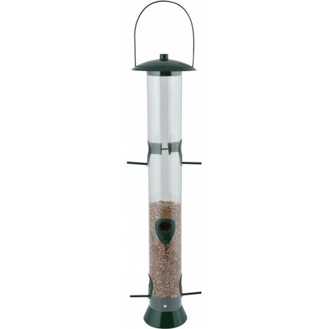 Distributeur graines oiseaux XL - H 56 cm - Acier doux - Livraison gratuite (1/2)