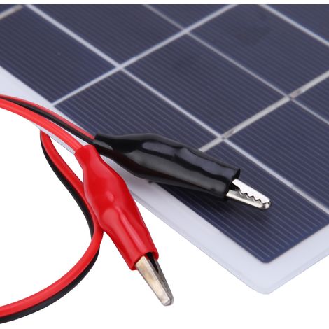 Panneau solaire DIY 3W 5V en silicium polycristallin, plaque de batterie laminée 170x130mm (3W - Blanc) (1/5)