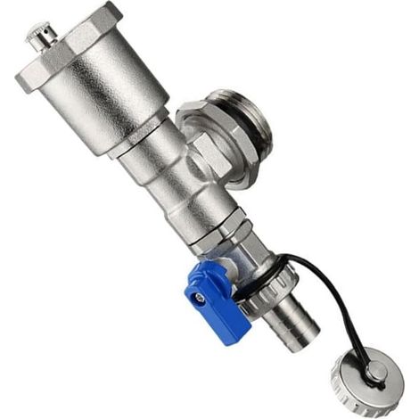 CCYKXA Automatic brass drain valve for underfloor heating with 1" DN25 and 1/2" DN15 for reliable maintenance of the heating circuit