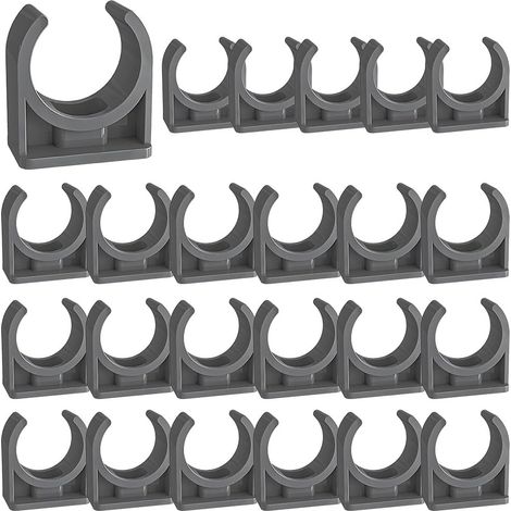 CCYKXA 30-teiliges Set Schlauchschellen, U-förmige Schlauchschellen, zur Befestigung von Schläuchen aus Edelstahl, Kunststoff und Gummi