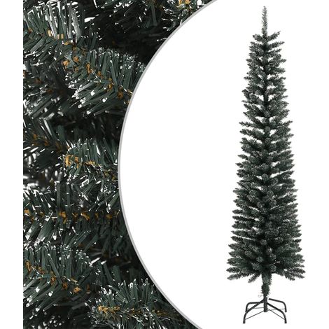 Künstlicher Weihnachtsbaum mit Ständer Schlank Grün 210 cm PVC