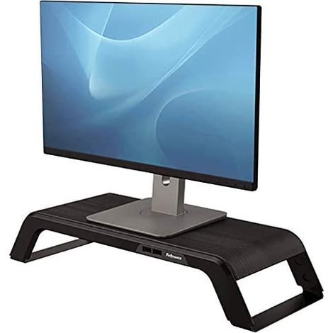 fellowes 8060501 soporte para monitor de escritorio negro aluminio madera (1/5)