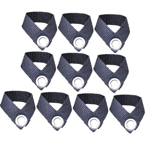 Fijaciones para postes de tiendas de campaña y toldos (10 piezas) - Accesorios versátiles para acampar - Fijación segura para tiendas de campaña y lonas para viajes y actividades (1/4)