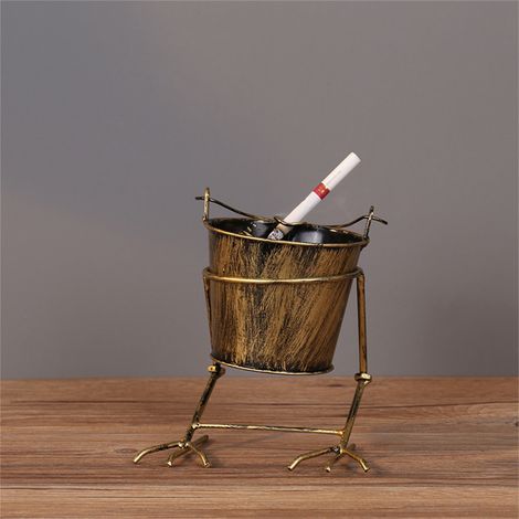 Support Ornement - En Métal Émaillé Et Plaqué - Pour Décoration Intérieure, Rangement D'Objets Ou Snacks - Usage Polyvalent Sur Table, Comptoir Ou Salle De Bain - 1 Pièce (1/3)