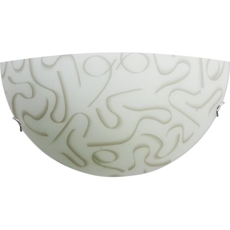 Applique 1xE27 Ganci Cromo Vetro Lastra Tortora E-Energy Leila (1/2)