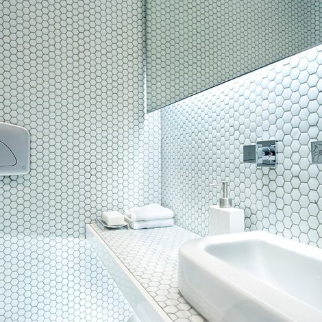 Mosaïque pâte de verre UNICOLOR HEXAGONE 2.6x2.2cm couleur : 307 Anti-dérapant Classe 3 boite de 2 m2 - voir nuancier, beaucoup de couleurs sont disp (1/4)