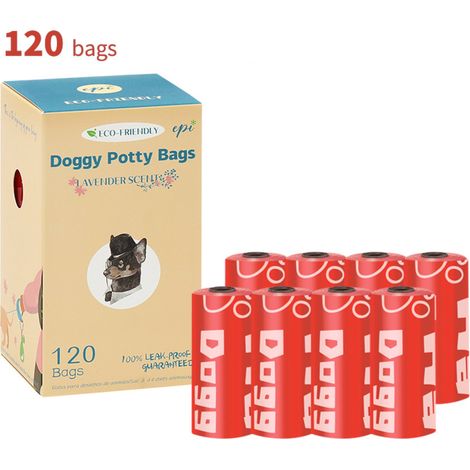 100 Sac déjection chien, biodégradable EPI, résistant usage quotidien, format poche, promenade animal (1/5)