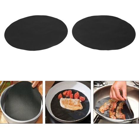 Set mit 2 runden, antihaftbeschichteten Untersetzern aus hochtemperaturbeständigem PTFE, Küchenzubehör (1/5)