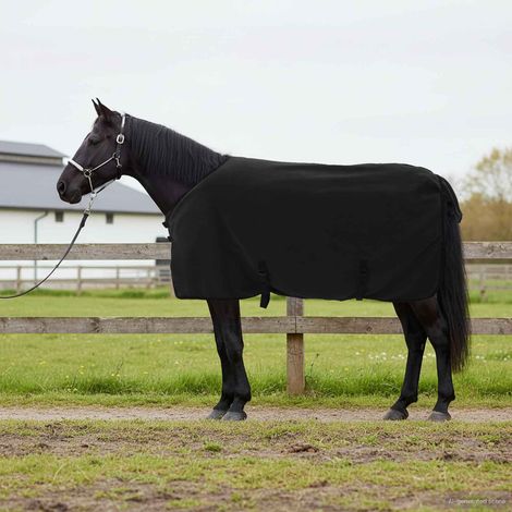 Pferdedecke Schwarz 75 cm Polyester
