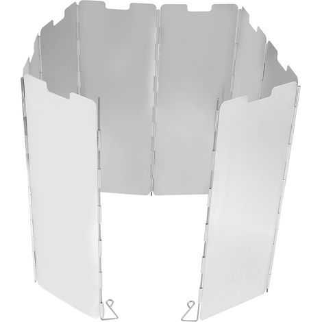 Réchaud à gaz pliable pour barbecue, réchaud de camping extérieur avec 8 brûleurs et pare-vent (1/4)