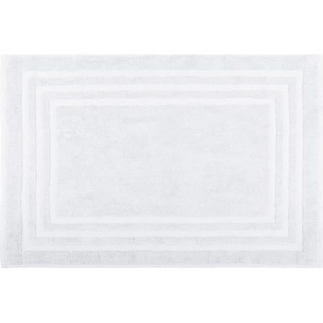 Tapis de bain en coton bio Blanc 45 x 70cm (1/2)